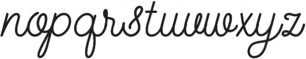 Smoothy Script otf (400) Font LOWERCASE