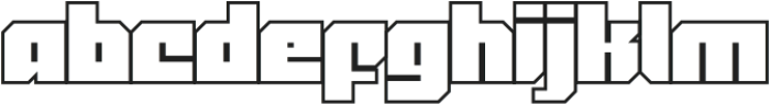 Smugbuld Outline otf (400) Font LOWERCASE