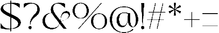 Smyth Kelagon otf (400) Font OTHER CHARS