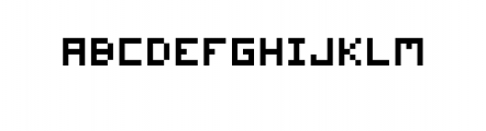 Small Pixel Font Font UPPERCASE