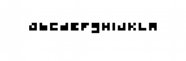 Small Pixel Font Font LOWERCASE