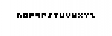 Small Pixel Font Font LOWERCASE