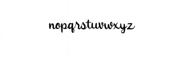 Smooth Boy Script.ttf Font LOWERCASE