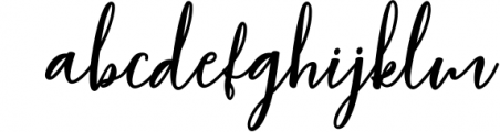 Smooth Script Font LOWERCASE