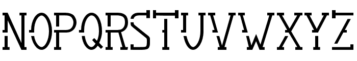 SMBRN Stencil Font UPPERCASE