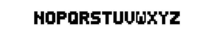 Small Bold Pixel-7 Font LOWERCASE