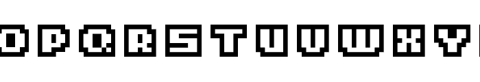 Small Hollows Font UPPERCASE