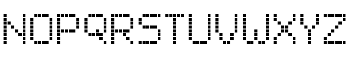 Small LCD Sign Regular Font LOWERCASE
