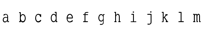 SmallTypeWriting Font LOWERCASE