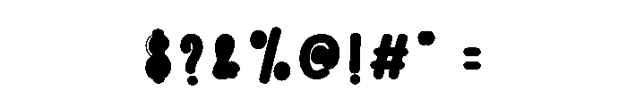 Smart Bubble Font OTHER CHARS