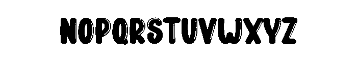 Smart Bubble Font LOWERCASE