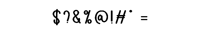 Smart Candy Font OTHER CHARS