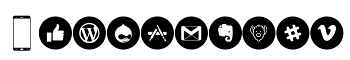 Smartphone Icons Pro Font OTHER CHARS