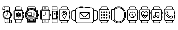 Smartwatch Font LOWERCASE