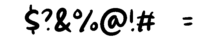Smash Brush Font OTHER CHARS