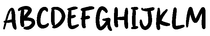 Smash Brush Font UPPERCASE