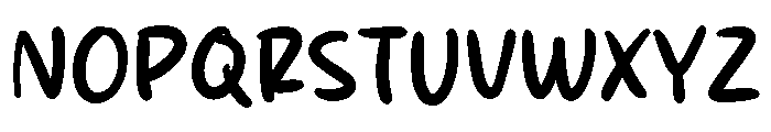 Smash Brush Font UPPERCASE