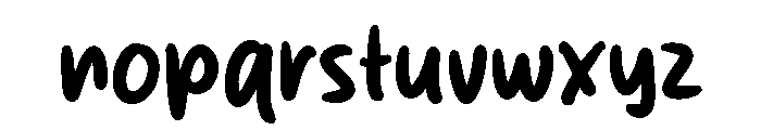 Smash Brush Font LOWERCASE