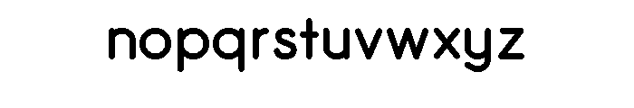 Smgl Rounded Font LOWERCASE