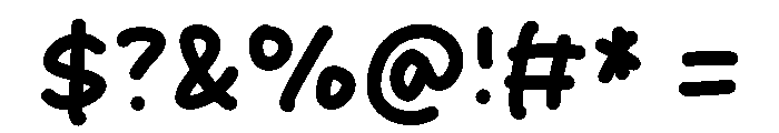 Smile Moon Font OTHER CHARS