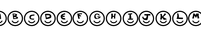 Smiley Faces Font UPPERCASE