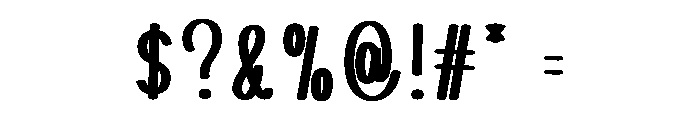 Smooth Handmade Font OTHER CHARS