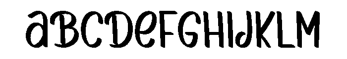 Smooth Handmade Font UPPERCASE
