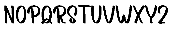 Smooth Handmade Font LOWERCASE