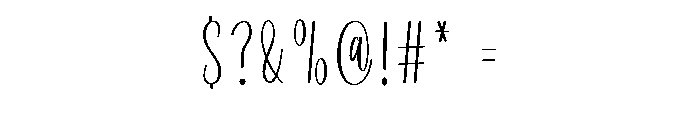 Smooth Handwriting Font OTHER CHARS