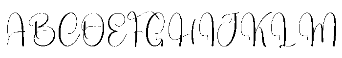 Smooth Handwriting Font UPPERCASE