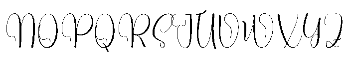 Smooth Handwriting Font UPPERCASE
