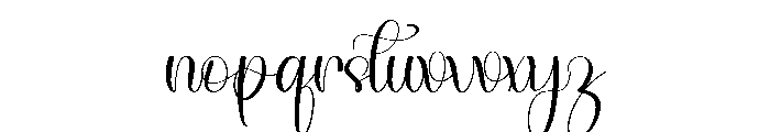 Smooth Handwriting Font LOWERCASE