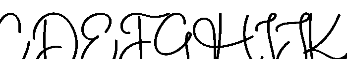 Smooth Signature Font UPPERCASE