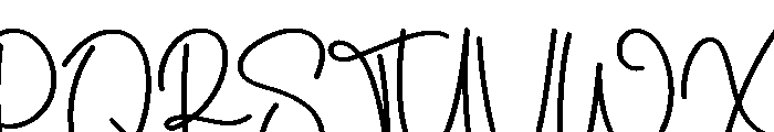Smooth Signature Font UPPERCASE