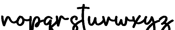Smooth Signature Font LOWERCASE