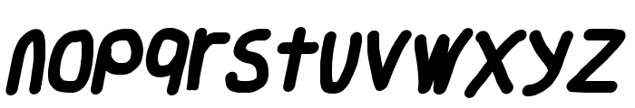 Smoothie Bold Italic Font LOWERCASE