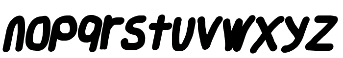 Smoothie ExtraBold Italic Font LOWERCASE