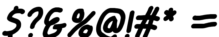 Smoothie SemiBold Italic Font OTHER CHARS