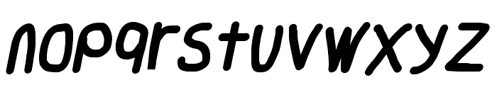 Smoothie SemiBold Italic Font LOWERCASE