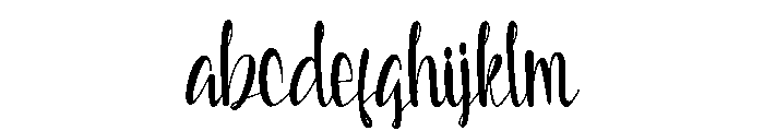 Smoothies Font LOWERCASE