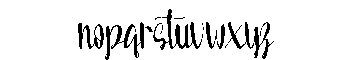Smoothies Font LOWERCASE