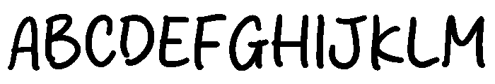 Smoth Kiwi Font UPPERCASE