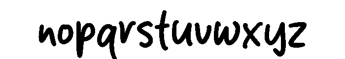 Smoth Kiwi Font LOWERCASE