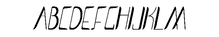 SmothBightItalic Font UPPERCASE