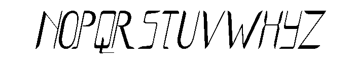 SmothBightItalic Font UPPERCASE