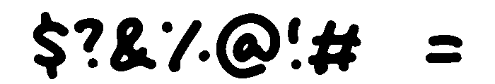 Smothy Cream Font OTHER CHARS