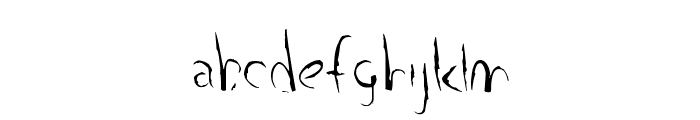 Smudged Alphabet Font LOWERCASE