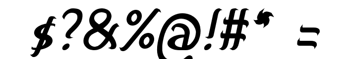 smallburg Italic Font OTHER CHARS