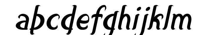 smallburg Italic Font UPPERCASE