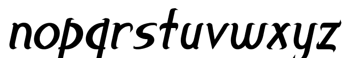 smallburg Italic Font UPPERCASE